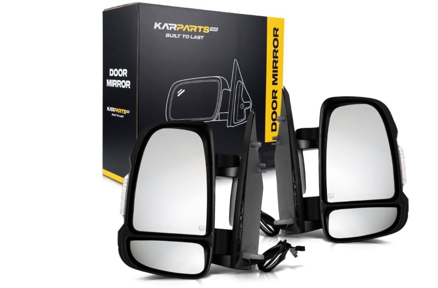 For Ram Promaster 1500/2500/3500 2014-2022 Door Mirror Driver and Passenger Side | Pair | Power Folding | Heated | w/Signal | Replacement For CH1320432, CH1321432 | 5VF01JXWAG, 5VF00JXWAI( 1 piece )