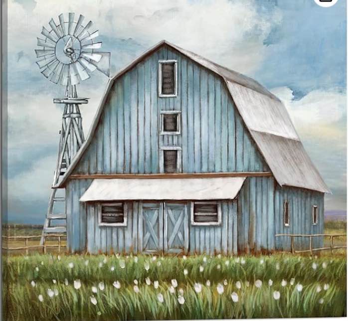 Rustic farmhouse - style framed canvas art prints for wall adornment, infusing charm into home bathrooms, offices, kitchens, and living rooms, thus enhancing the overall decor.