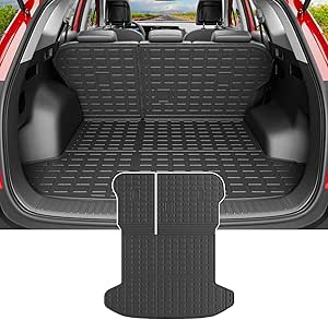 Powoq Cargo mat compatible with Kia Sportage 2023-2026 with replacement TPE backrest mat for Kia Sportage accessories 2023-2026 (trunk mat with backrest mat)