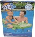 splash bash  crocodile rider inflatable float 55 x 24 x 9