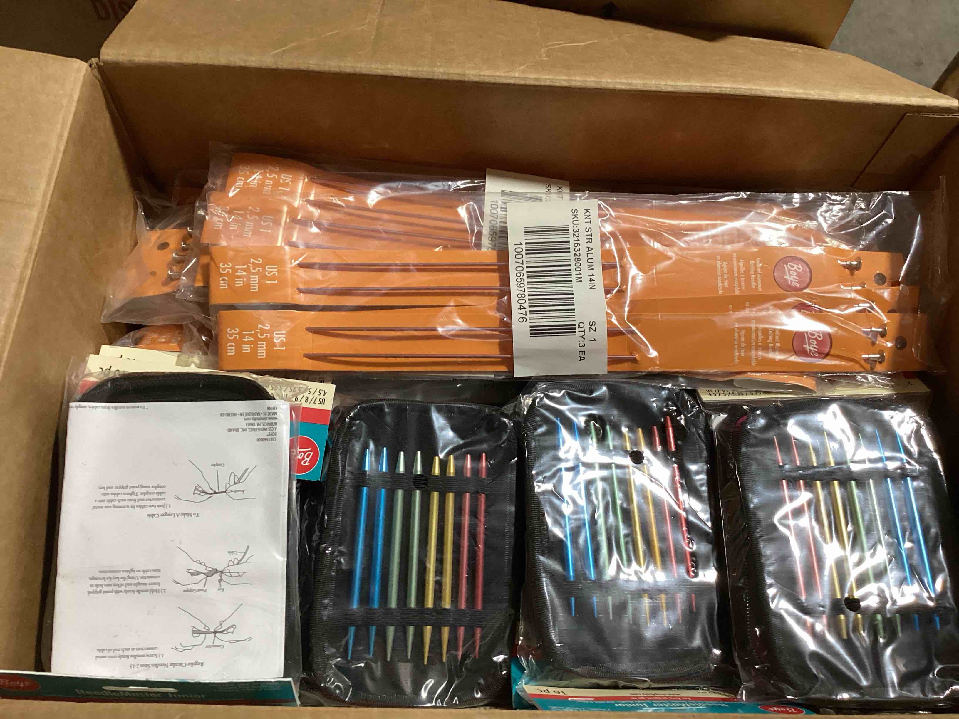 box lot of miscellaneous items 