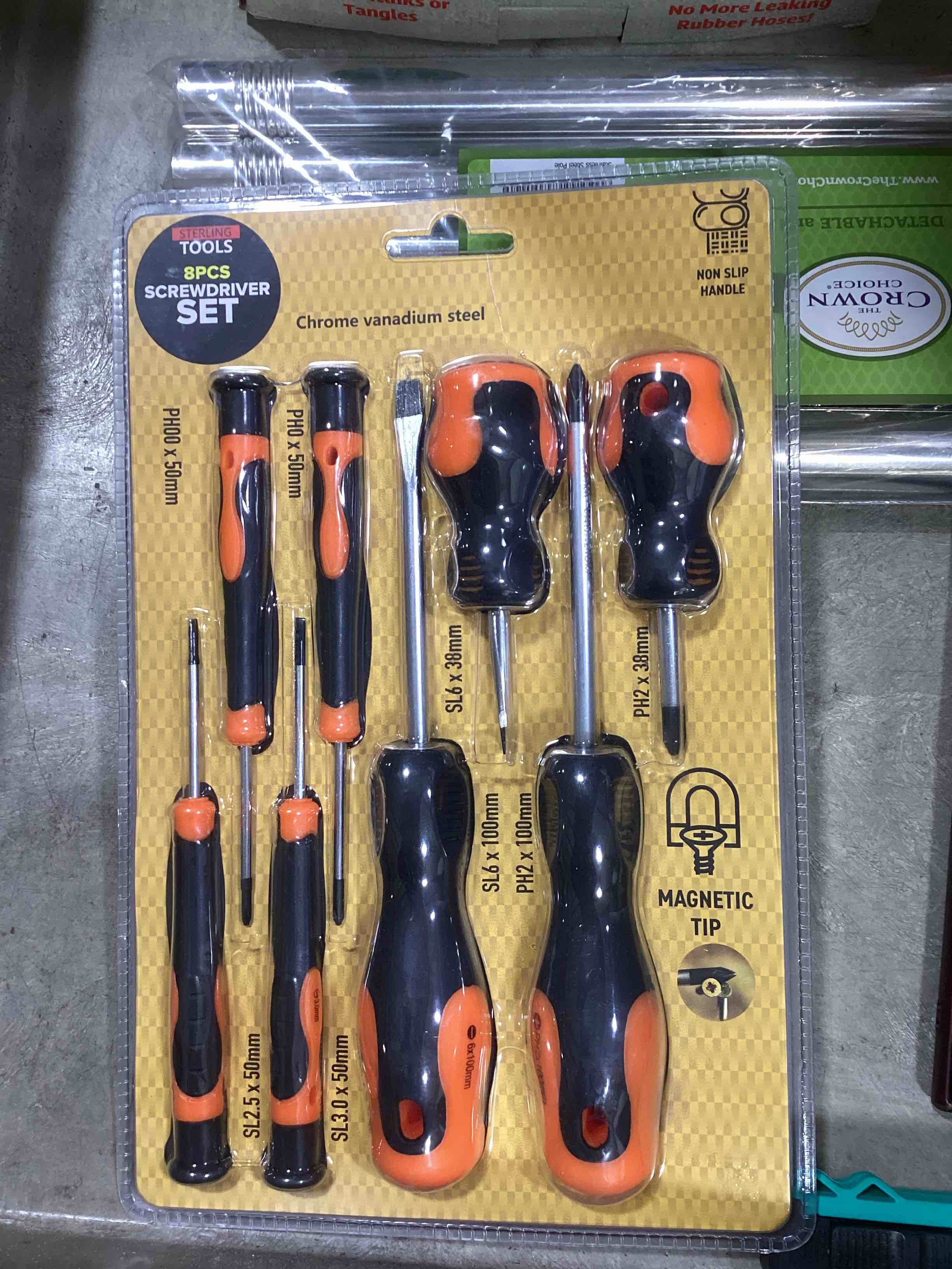 Set of 8 STERLING TOOL® Head Screwdrivers
