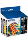 epson - 212 claria ink high capacity black & standard color cartridge combo pack (t212xl-bcs) - black/cyan/magenta/yellow