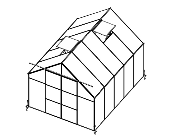 reference. Greenhouse 10'x8'ft Assembly Instructions NA310-BM ( incomplete product)