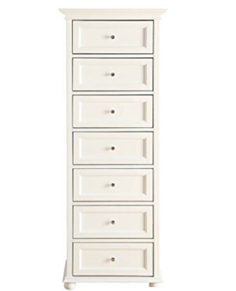 FORMOSA LIVING PRODUCTS Capri Seven Drawers Storage Cabinet( color white )