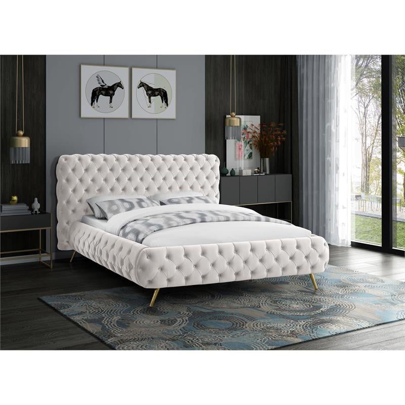 Similar products image, Queen Bed velvet buttons -beige( incomplete box 2 of 2) A box to pick up