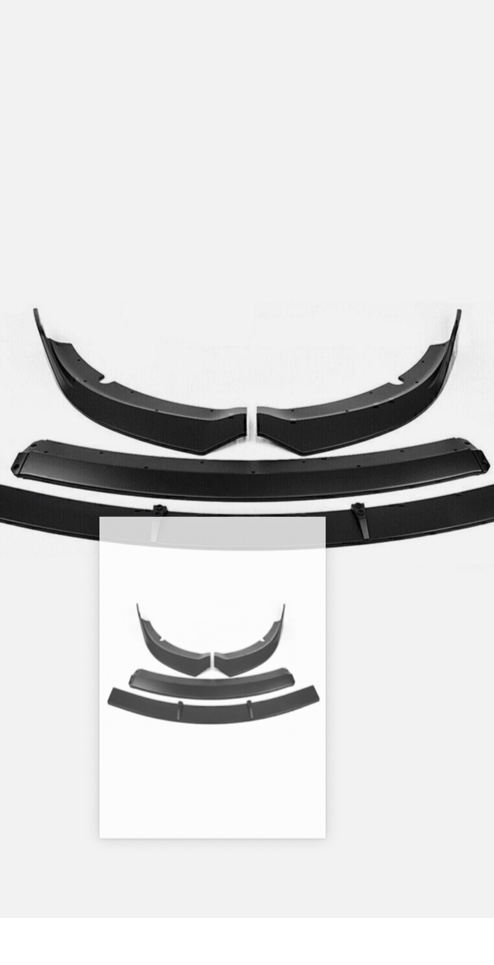 Products similar,Fit For Dodge Charger SRT 15-22 Double Deck Matt Black Front Bumper Lip-Splitter