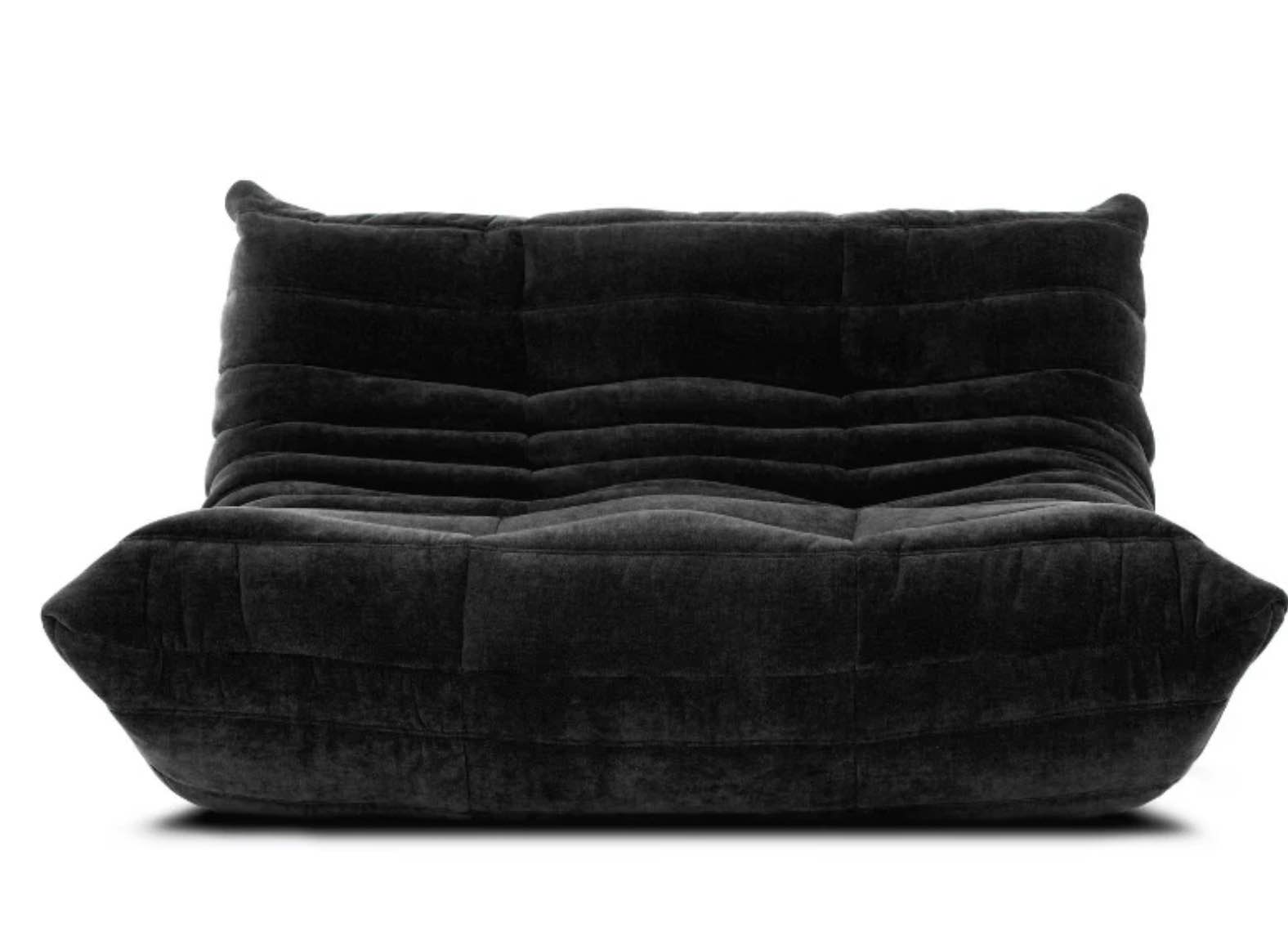 Togo Sofa 2-Seater Loveseat color black