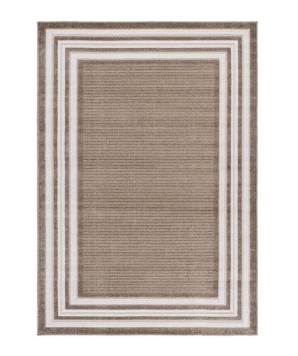 SAFAVIEH Washable Rug Outdoor Cabana Collection Beige & Ivory, Non-Shedding & Easy to Clean, Ideal for Patio, Backyard, Mudroom