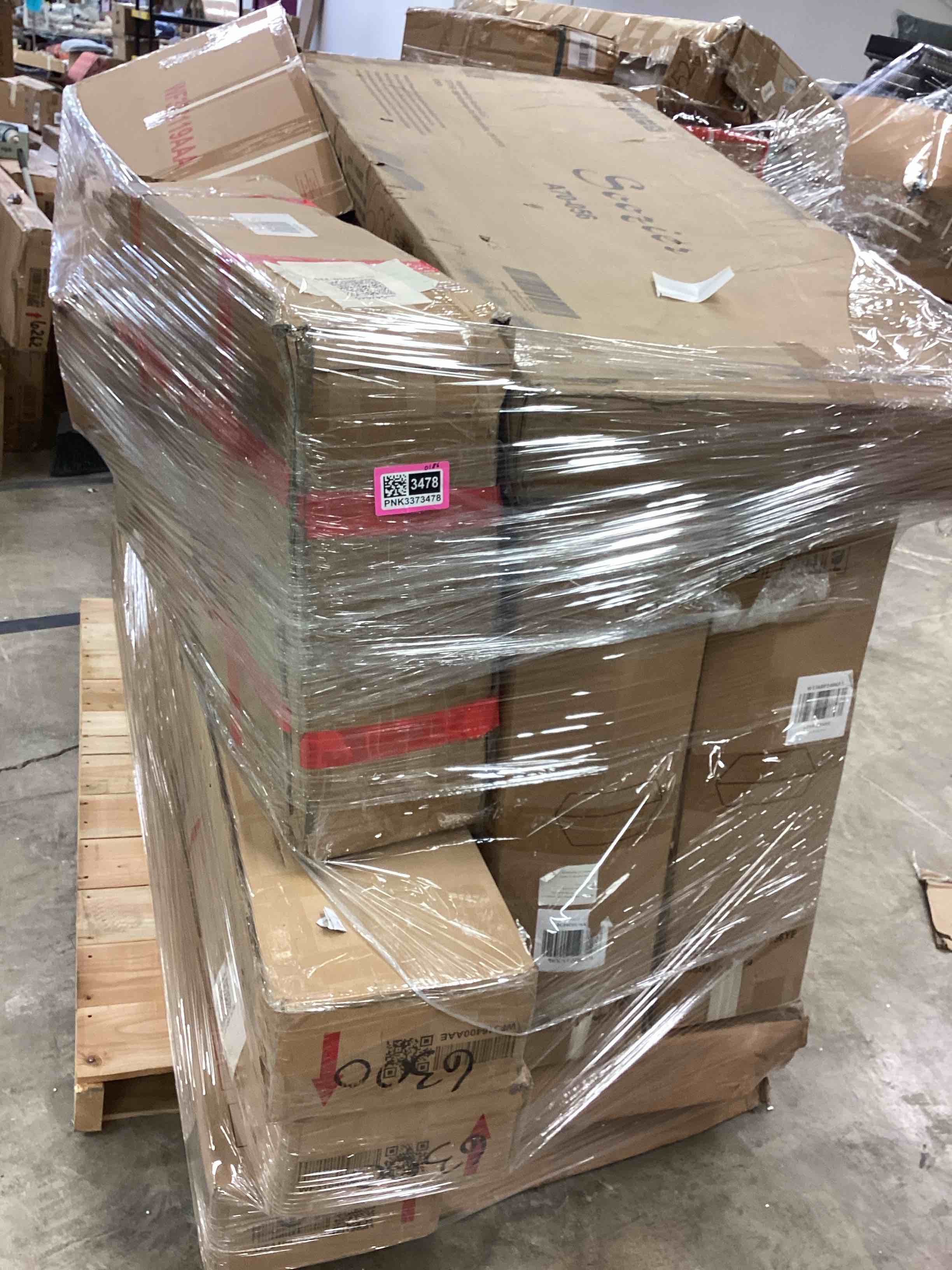 pallet of multiple furniture