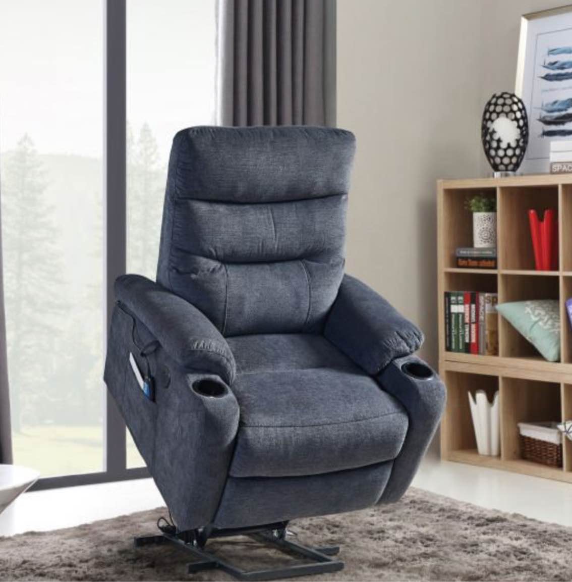 Liyasi Electric Power Lift Recliner Chair w/ Massage & Heat( incomplete,1 box of 2 )
