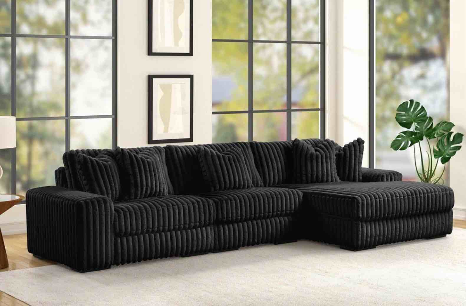 Black sofa coar 1 piece