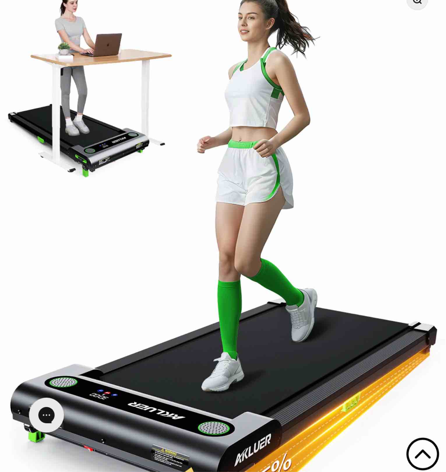 AKLUER 480L-A Under Desk Treadmill