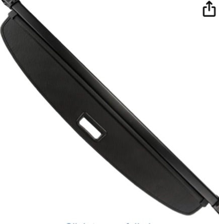 Retractable Cargo Cover Waterproof Non Slip SUV Rear Trunk All Weather Retractable Rear Trunk Cover Shade Black - Compatible for Toyota RAV4 2019-2024