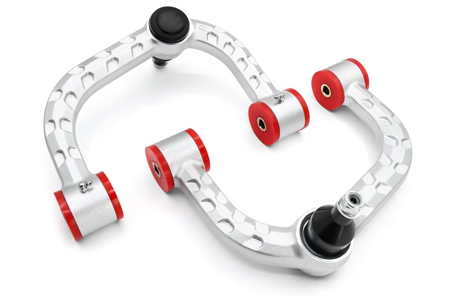 F-150 Front Upper Control Arm for 2004-2020 F150,2-4" Adjustable Front Aluminum Control Arm,Silver Front Suspension A-arms(2ps)