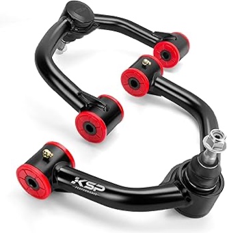 KSP 2-4inch Upper Control Arms Compatible with Ford F-150, Suspension Kits Tubular Black Arms Alignment Lift 2 to 4â€? for 2004-2020 F150, Replacement Factory/Stock Suspension Arms, 2nd Generation