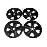 fit Toyota RAV4 XLE 2019-2025 Black 17" Wheel Skins Hub Caps Rim Skin Covers(4 pieces)