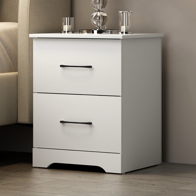 ARKia 23.6 tall 2 drawer nightstand