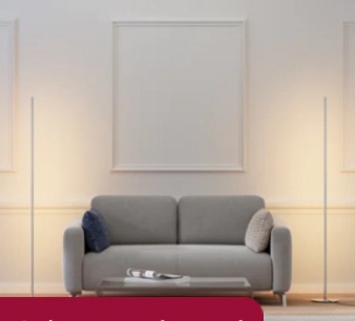 Hedden 58 Dimmable LED column corner Floor lamp ( set of 2)