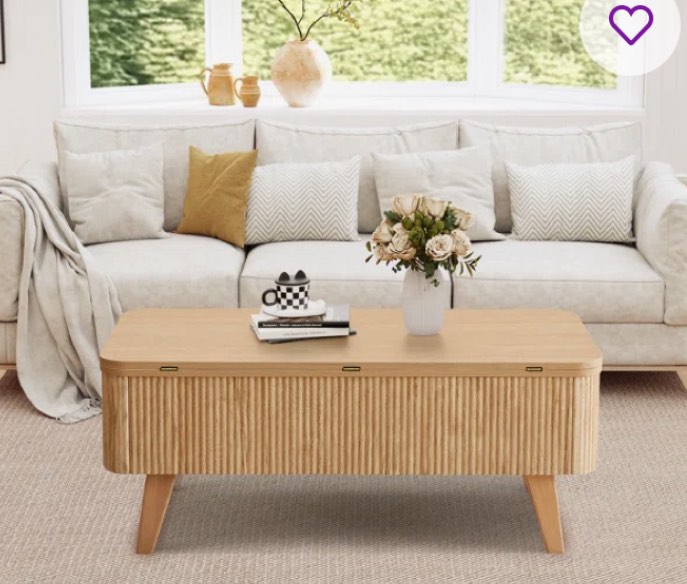 4-In-1 Multi-Fuction Lift Top Coffee Table With Storage