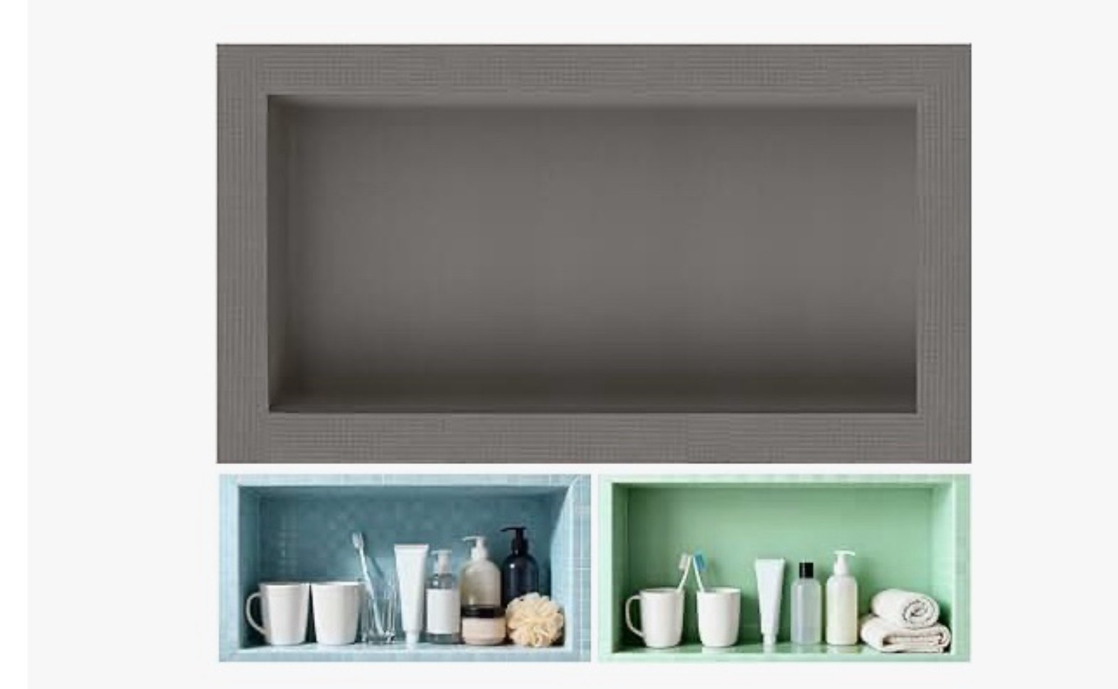 shower niche 24*12 inch ( Grey)