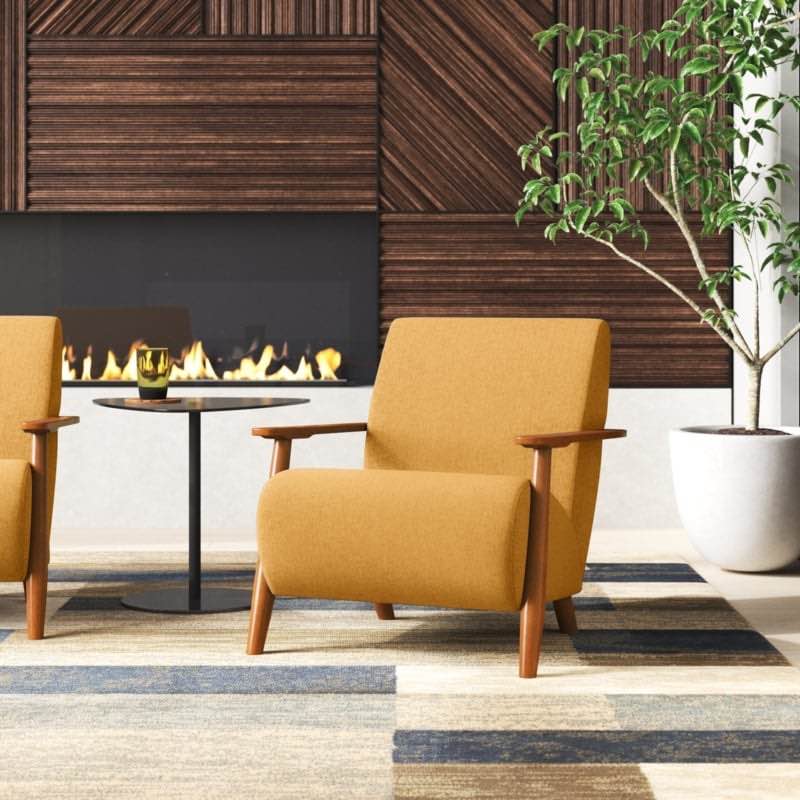 andablo upholstered armchair 2 chair ( 2 box to pick up)