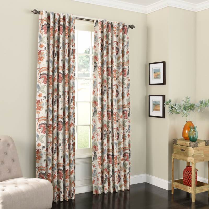 Nina polyester blackout curtain single panel
