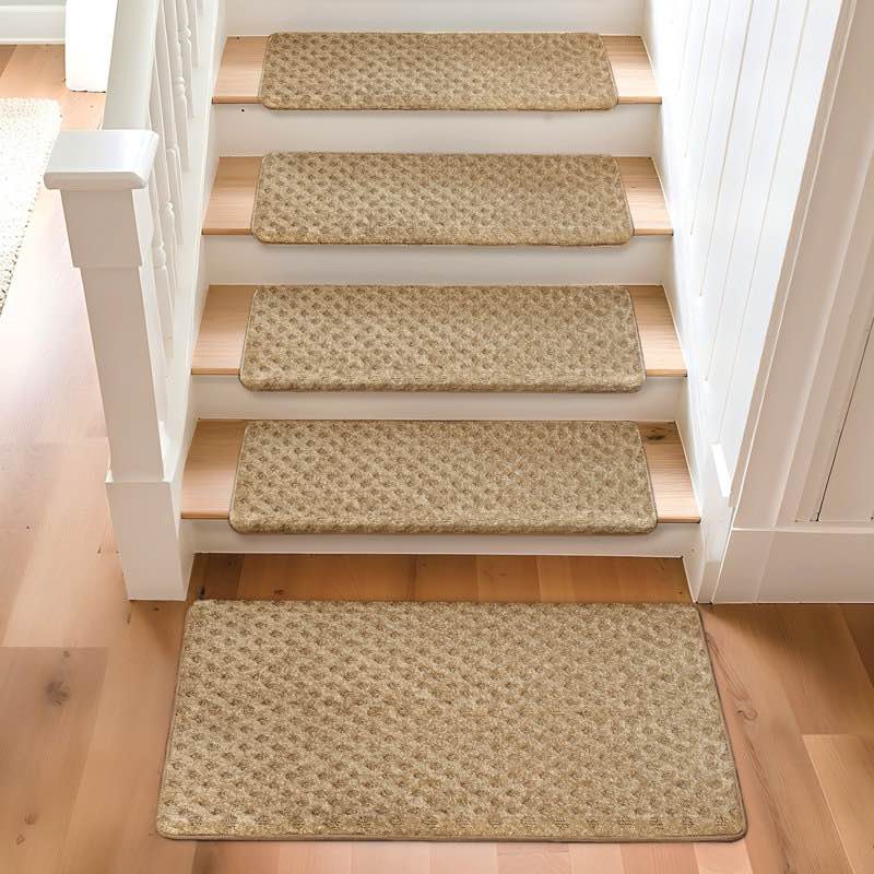 rease Diamond pattern bullnosed stair treads 14 piece with landing