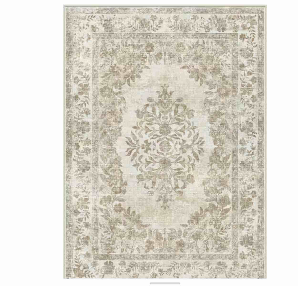 Elroy modern abstract machine washable area rug with non