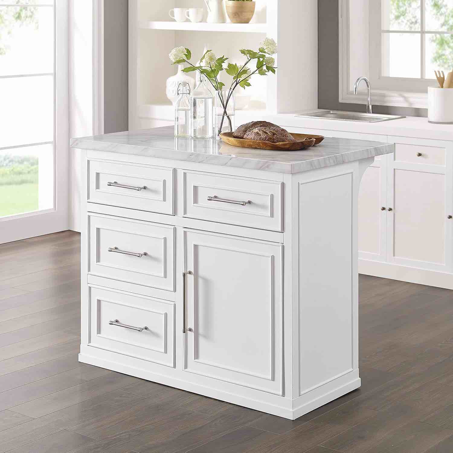 Mantello kitchen island marble top(Just the shelf)