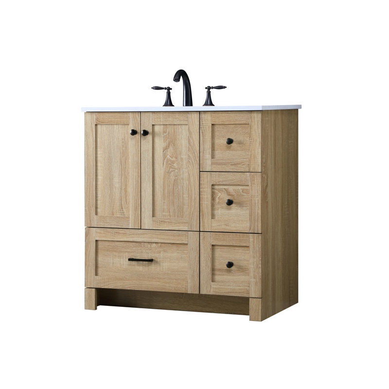 soma 32 single bathroom vanity with engineering marble top