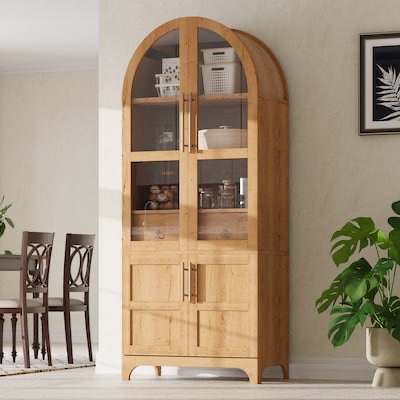 Arched kitchen cabinet( 1 box to pick up)