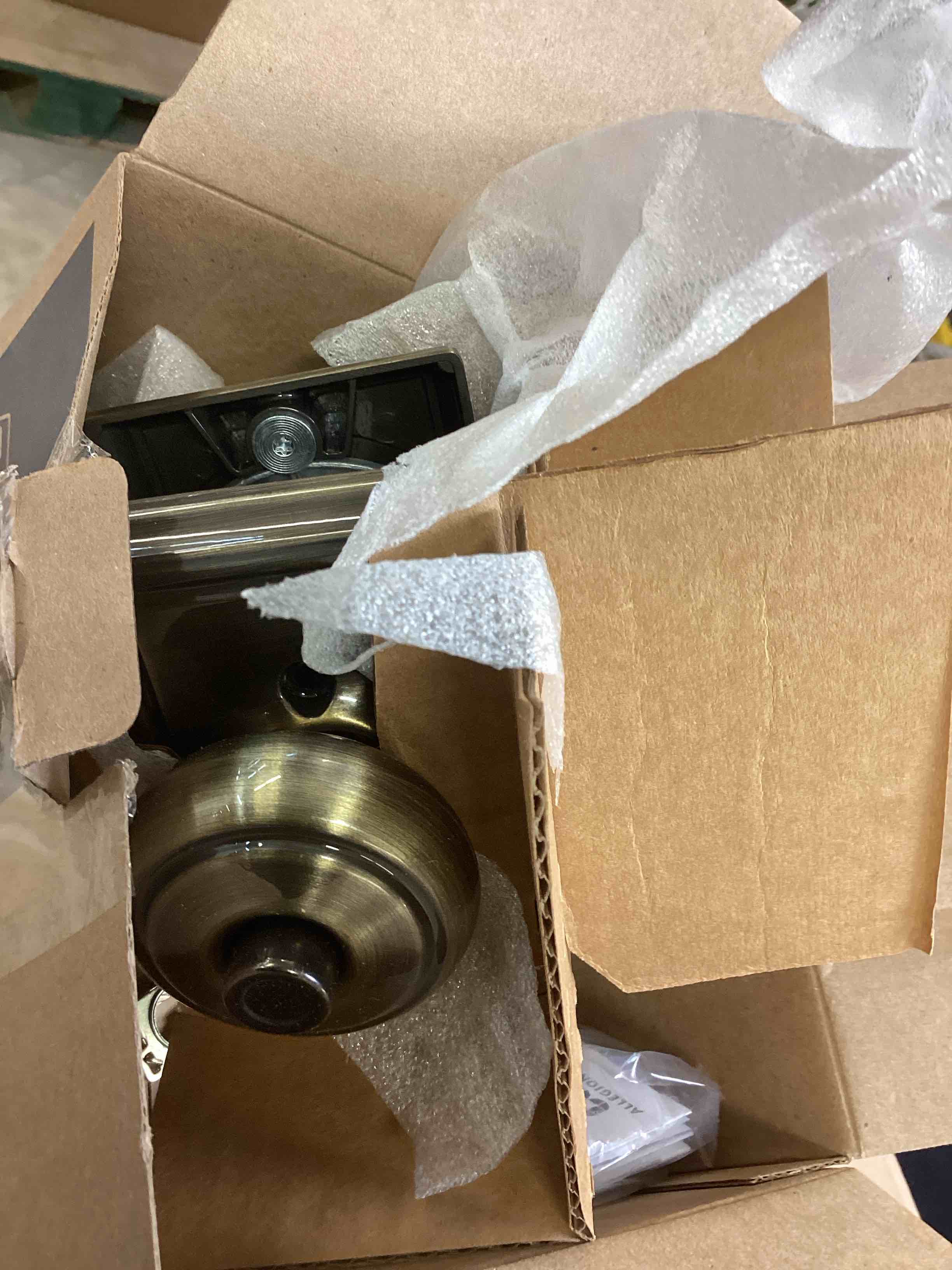 Condition photo showing Good Condition for Schlage F40-And-Add Andover Privacy Door Knob Set - Brass