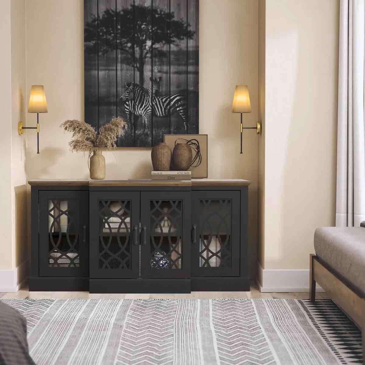  Allivia 60.4"' 4 Door Wide Accent sideboard 