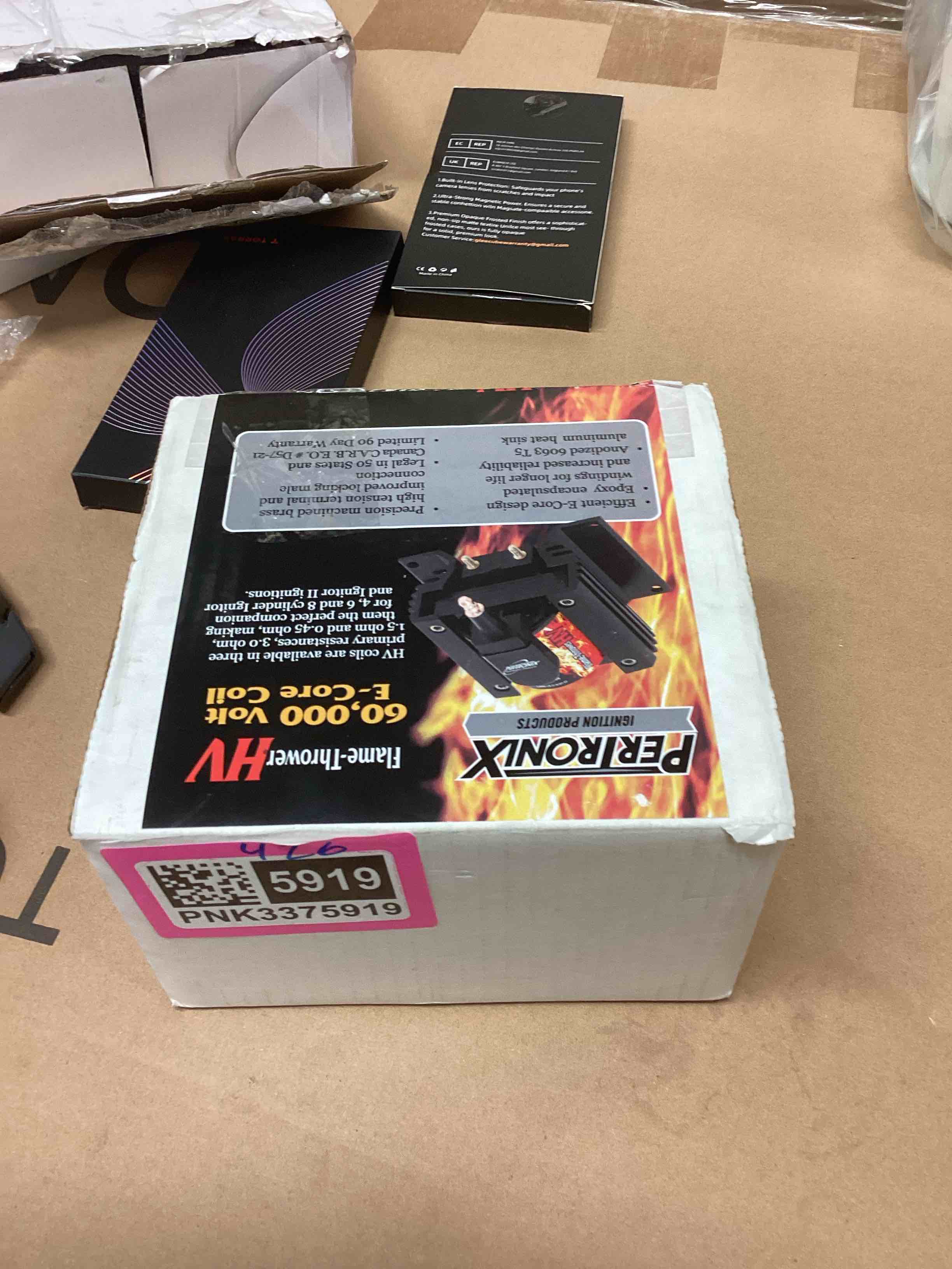 Condition photo showing As Is for Pertronix 60104 Flame-Thrower 60,000 Volt E-Core 0.45 ohm HV Coil