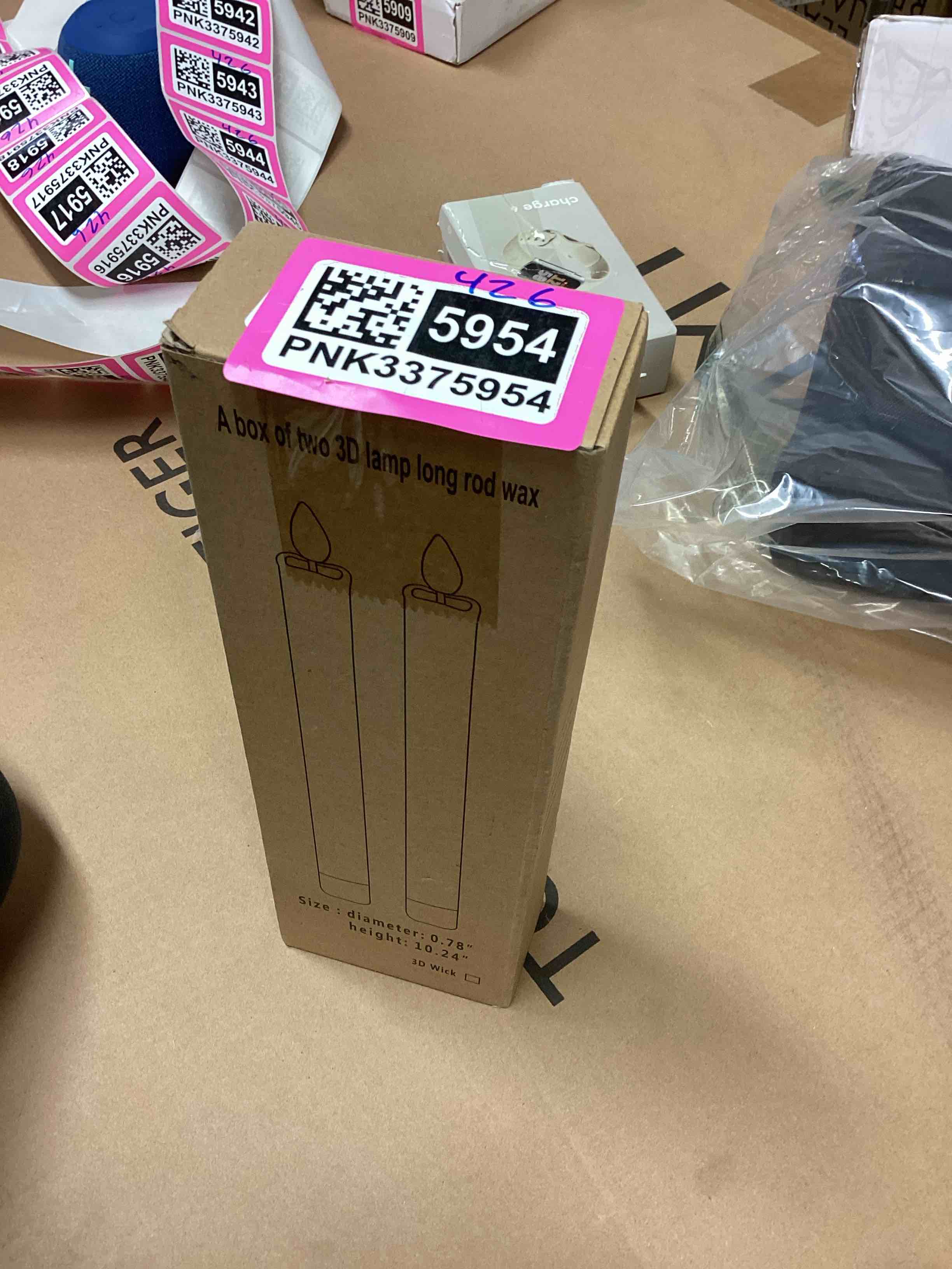 Condition photo showing Good Condition for Honoson 5 Piece Flameless Advent Candle LED Taper Candles for Christmas Advent Rituals Holidays, Church, Celebration, Home Decor(Drop Wax Style)