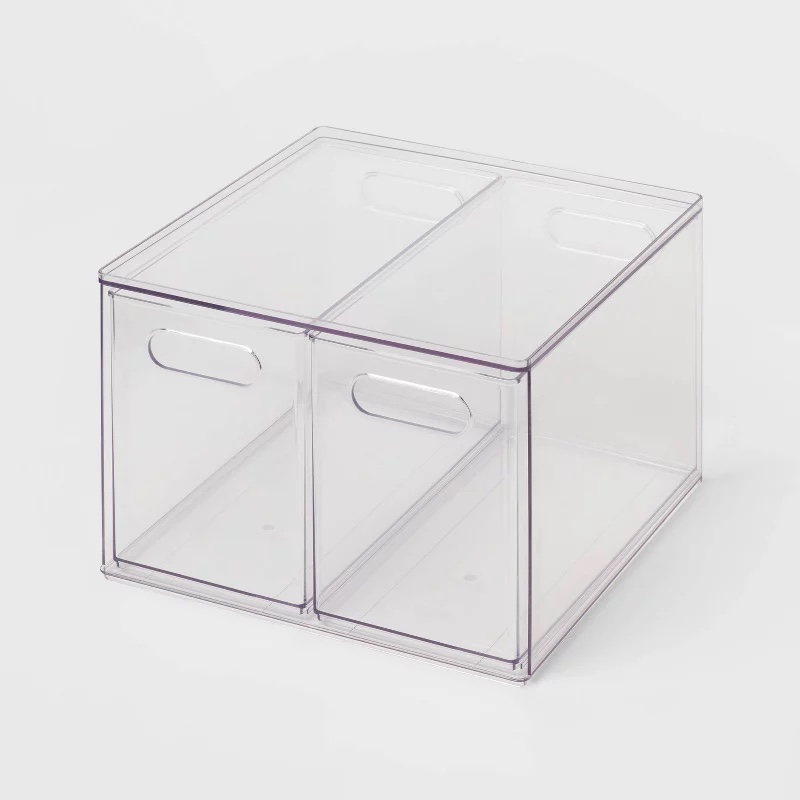 All Purpose 2 Drawer Storage Clear - Brightroom™