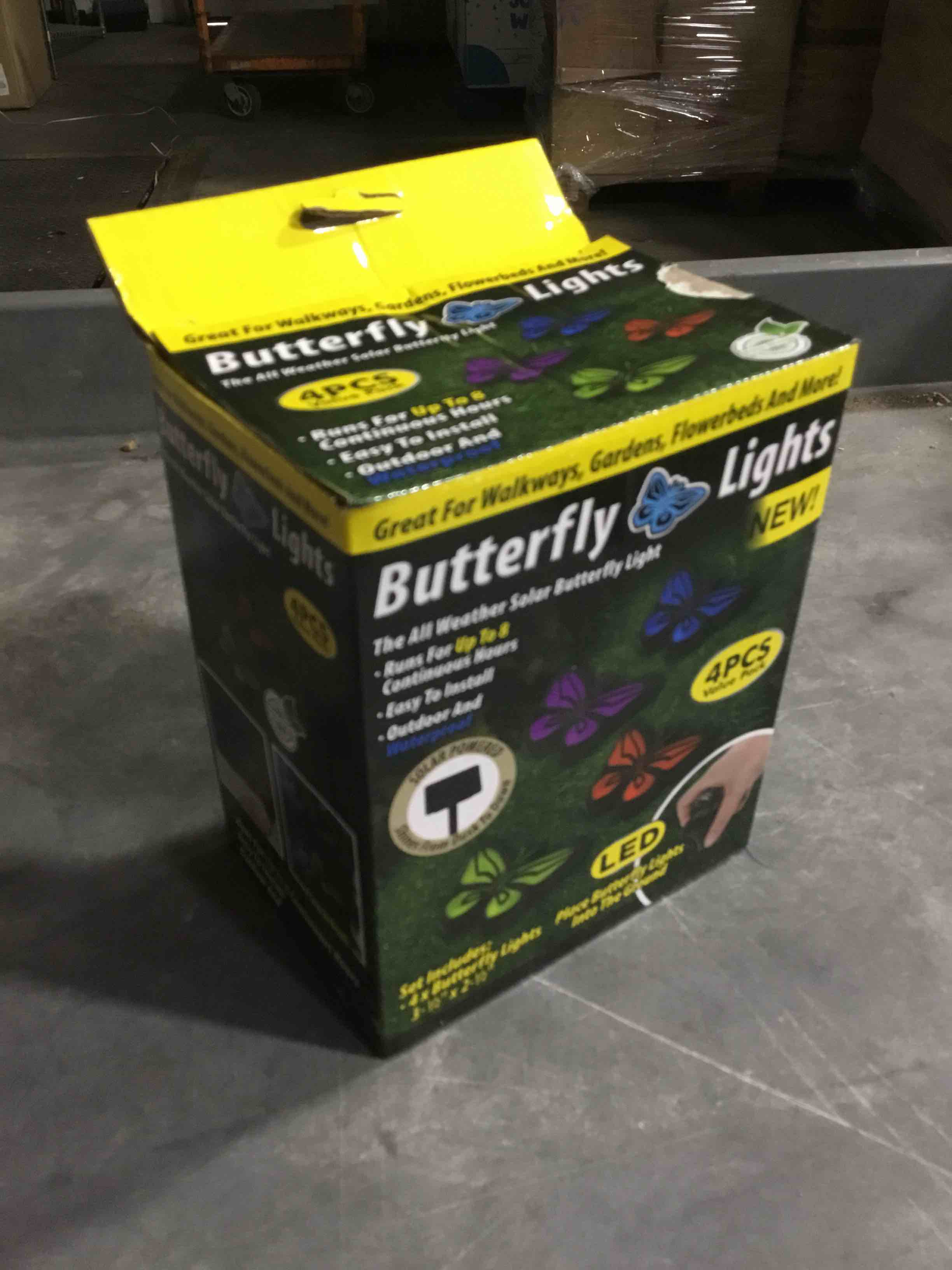 TENKO - Butterfly Lights - Indoor Outdoor Decorative Solar-Powered Led Waterproof - 4 Piece Set