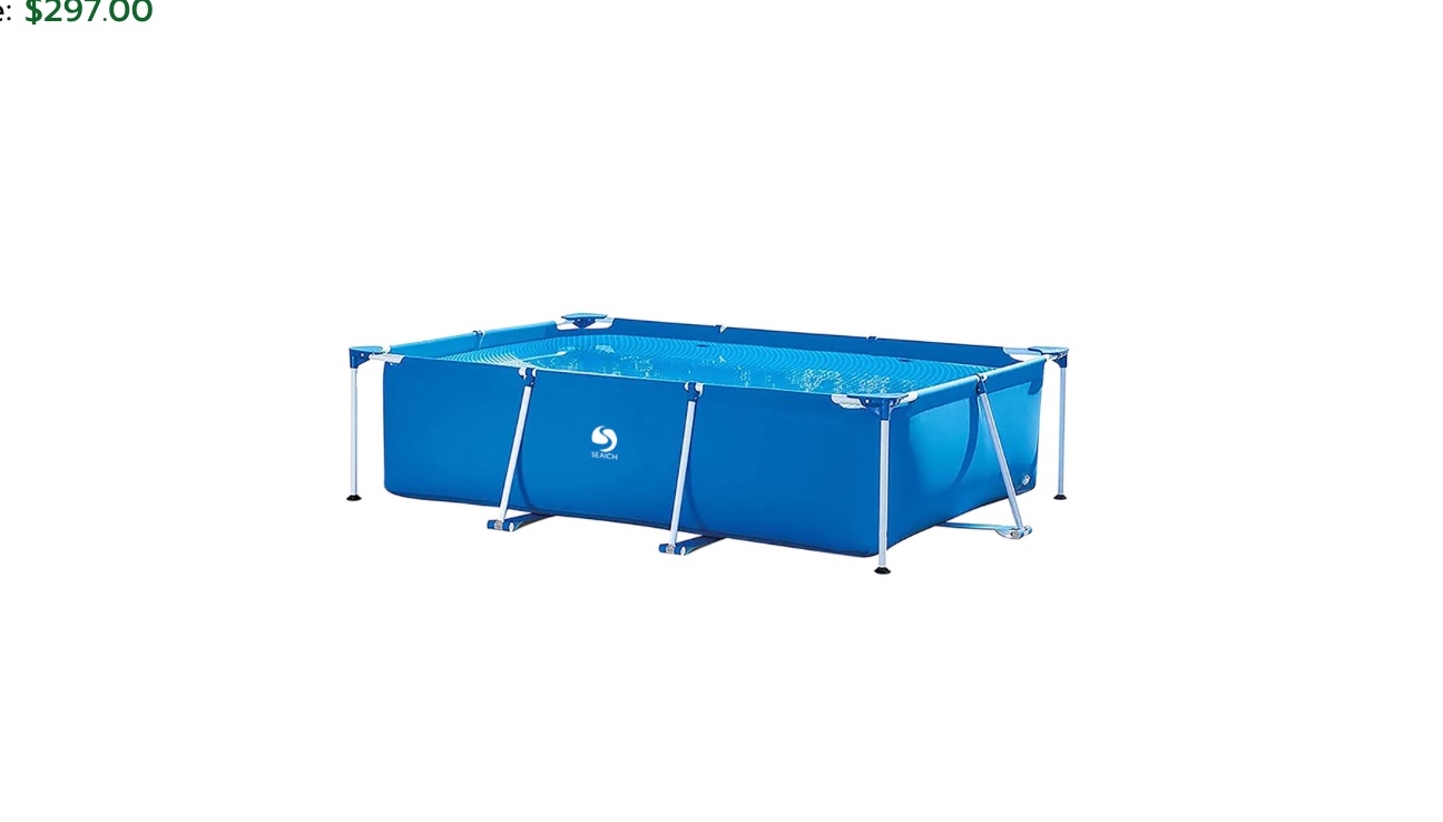 Seaich Above Ground 13' Round Frame with Protective Mesh Lining 3x, comes with Water Filter