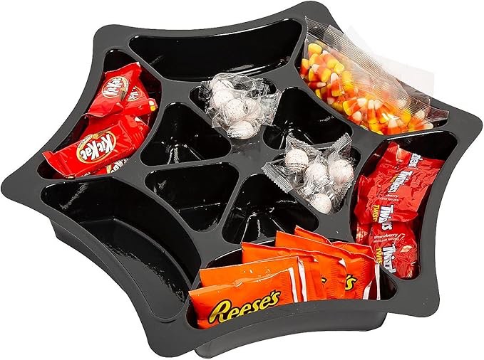 Halloween Spider Web Serving Tray