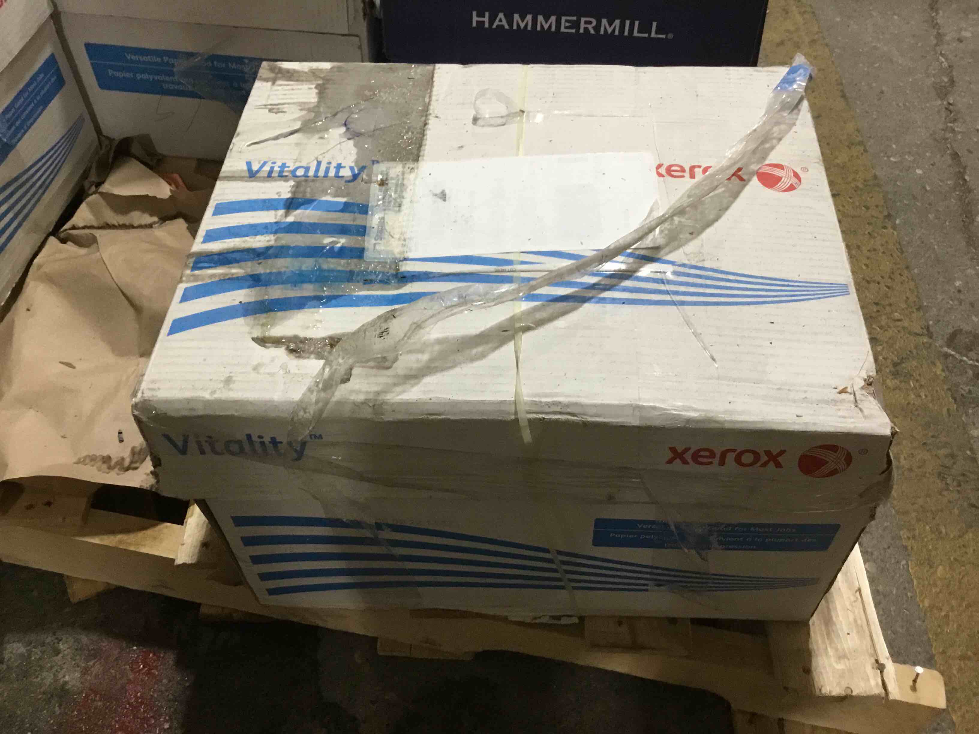 Case of 10 Xerox Vitality Multipurpose Printer Paper  8 1/2  x 14   White  500 Sheets Per Ream