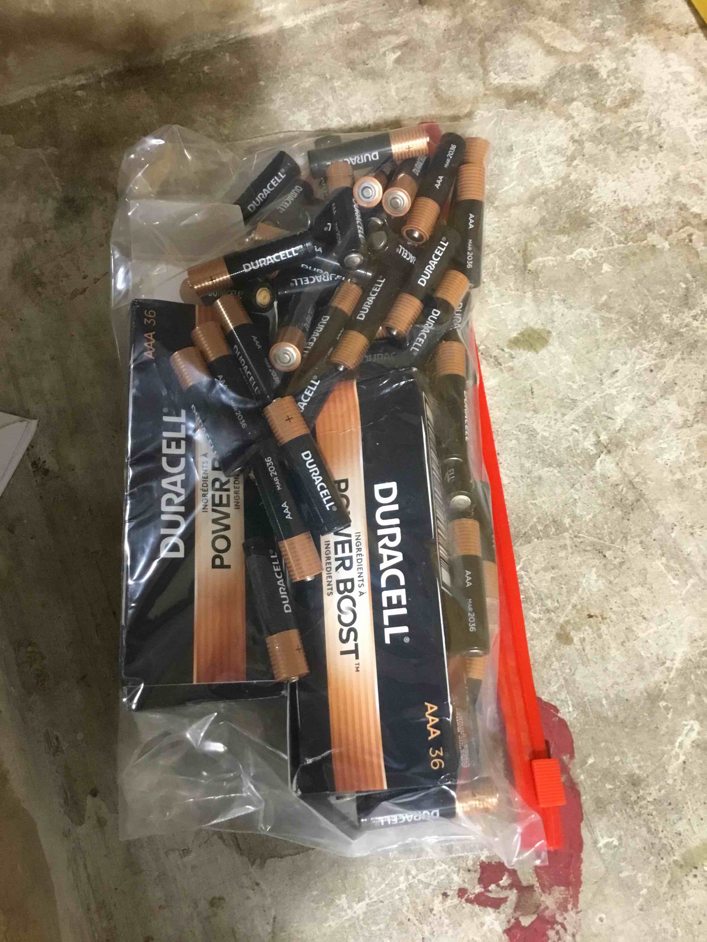 Pack of 2 Duracell Power Boost CopperTop Alkaline AAA Batteries  36/Pack MN24P36