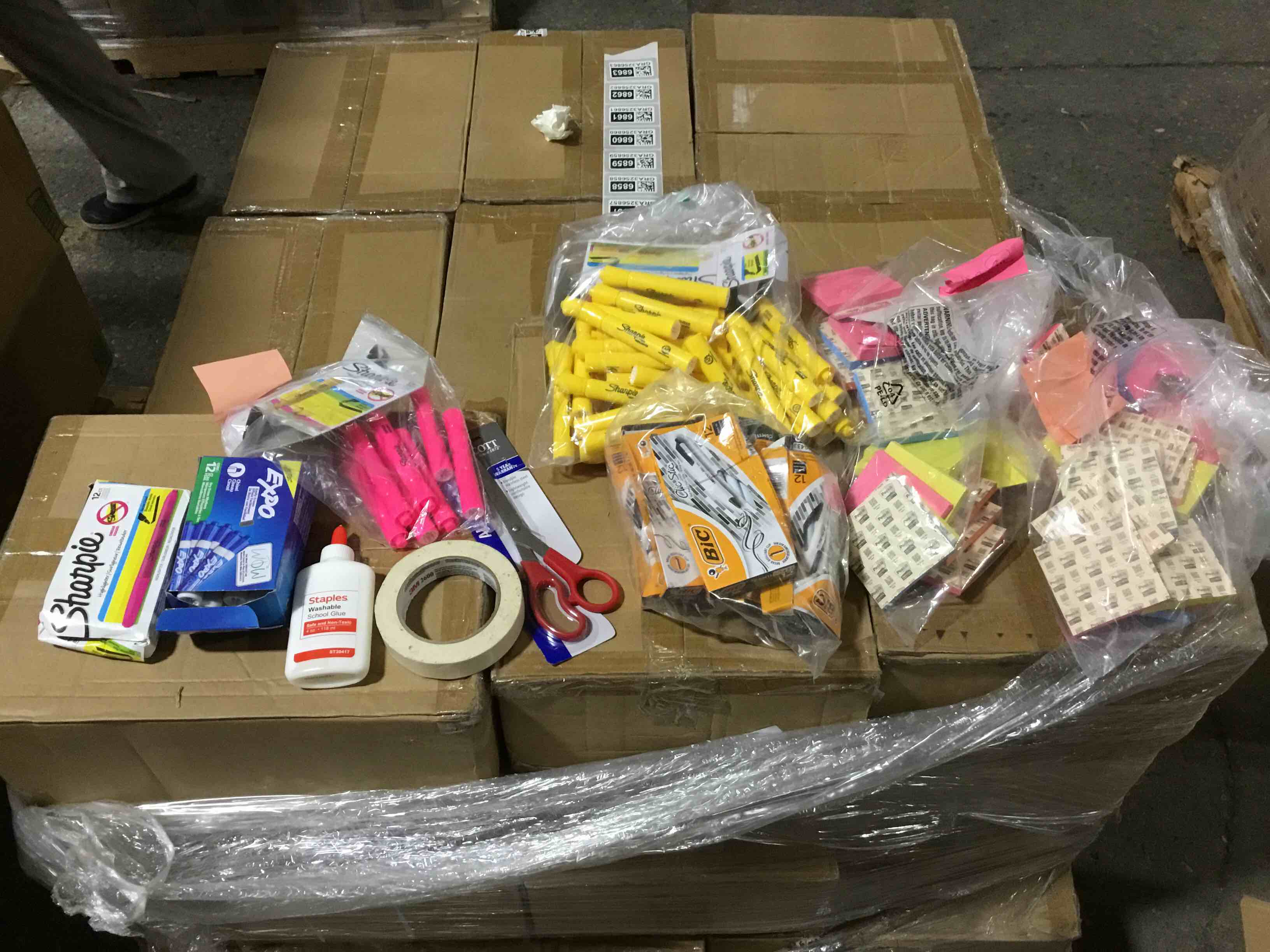 Miscellaneous Box Lot Of Office Supplies 