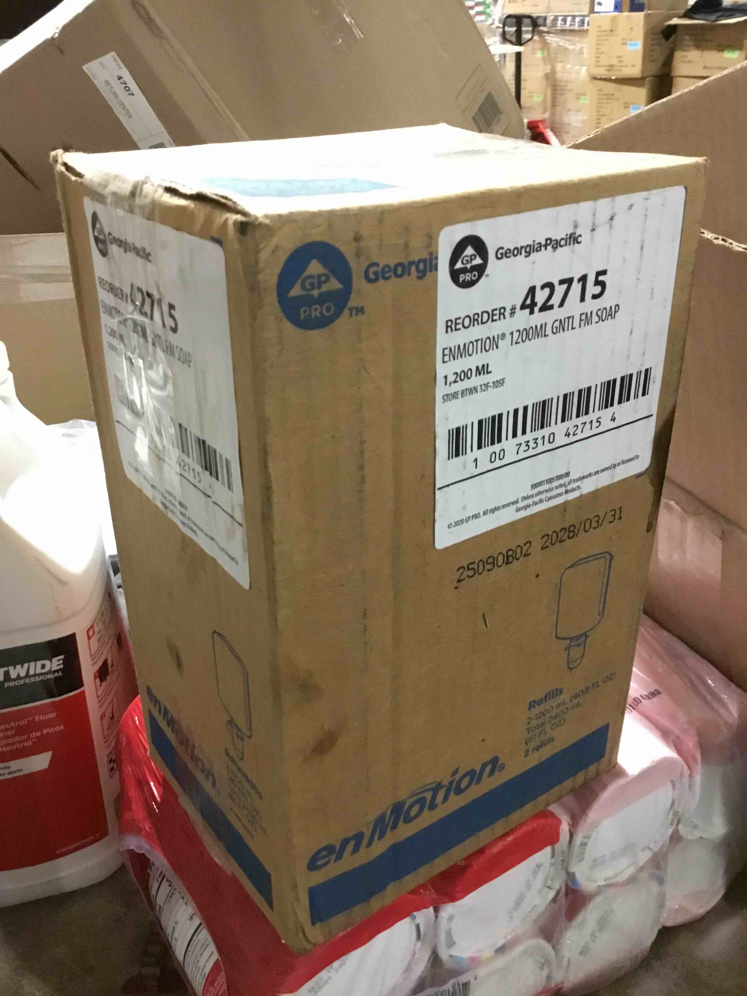 Pack of 2 ENMOTION GEN2 Moisturizing Foam Soap Dispenser Refills by GP PRO (GEORGIA-PACIFIC)  Tranquil Aloe  2 Bottles per Case # 42715