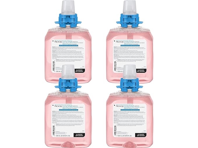 Case of 4 Provon FMX-12 Refill Foaming Handwash 42.3 fl oz (1250 mL) - Kill Germs - Hand - Pink - Rich Lather  Drip-free - 1 Each
