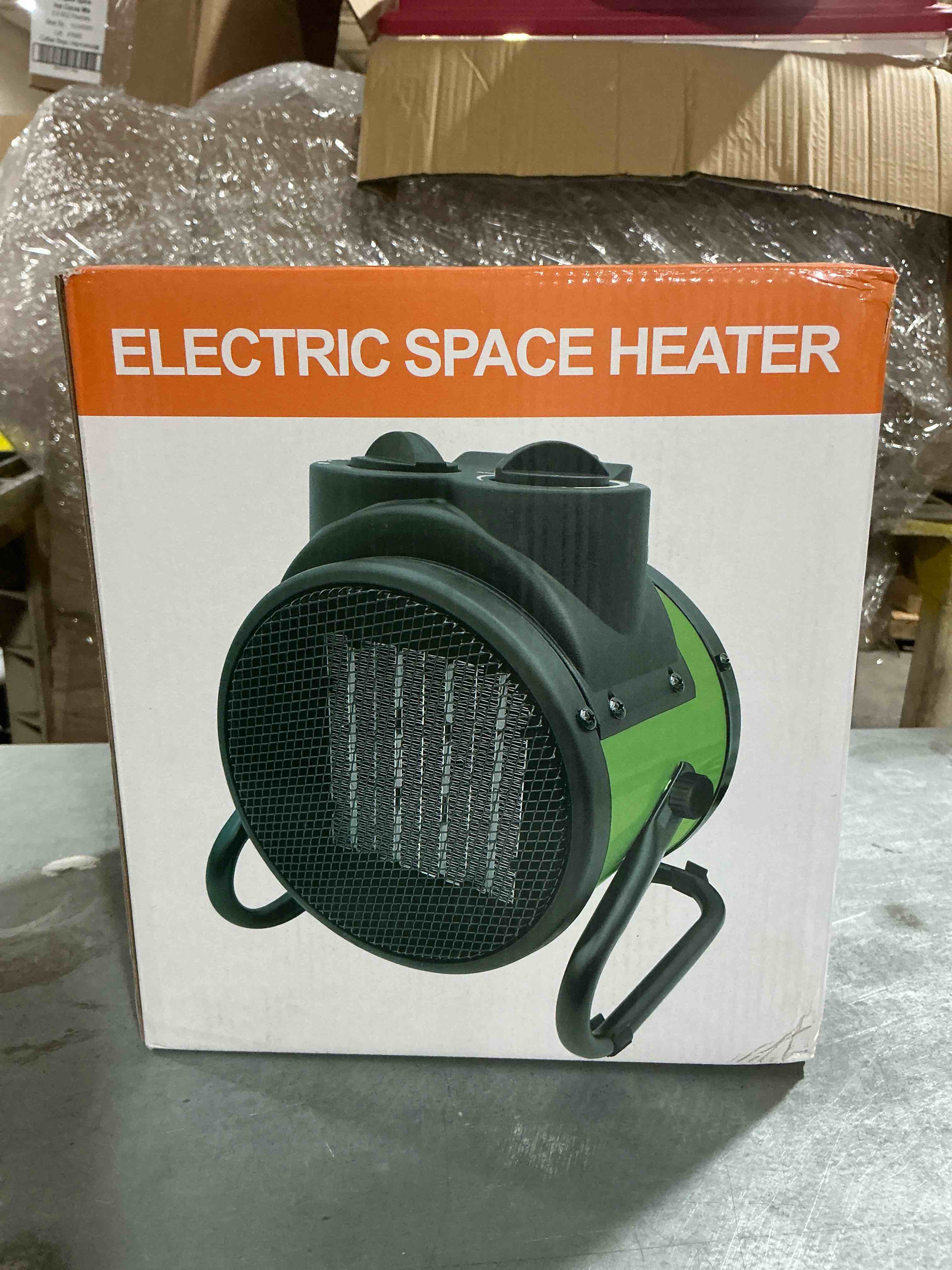 Electric Space Heater, Green 120V 