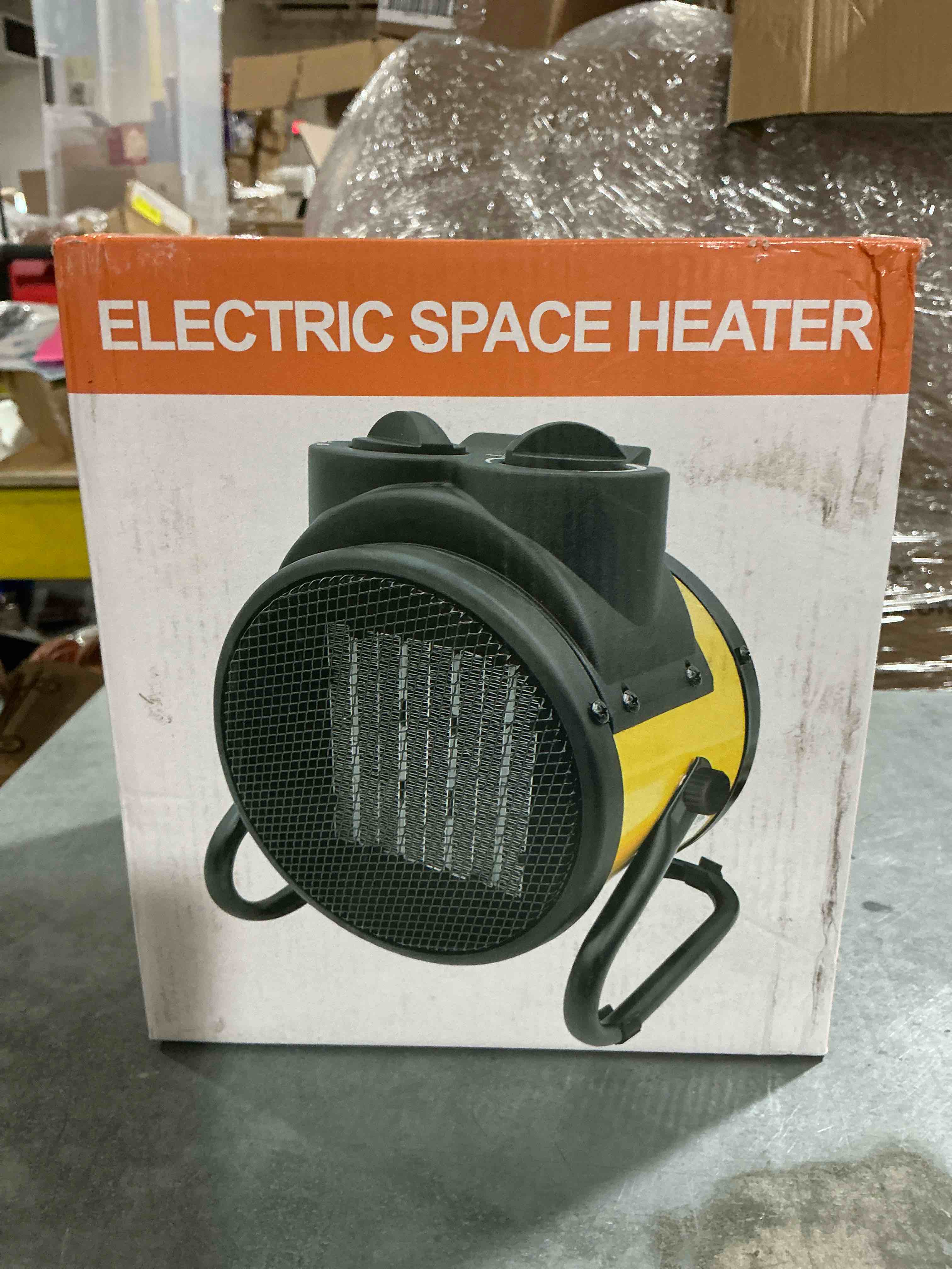 Electric Space Heater, Yellow 120V