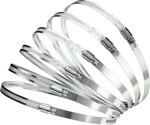 Ticonderoga 3-4” Hose Clamp Set, 12 ct