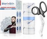 Tattoo Bandage Aftercare Healing Wrap, 6”x 40”, Transparent Sanitary Film Flexible and Breathable Adhesive Waterproof Dressing Tape for Second Skin Derm Protection and Recovery, Scissors Included… (B08GV9Z5XL)