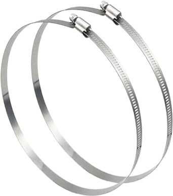 Ticonderoga 12” Hose Clamps, 6 ct